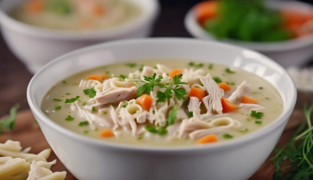 nutritious pureed chicken soup