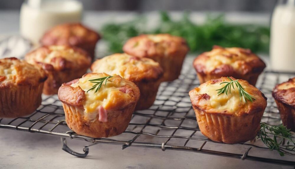 savory muffins with cheese