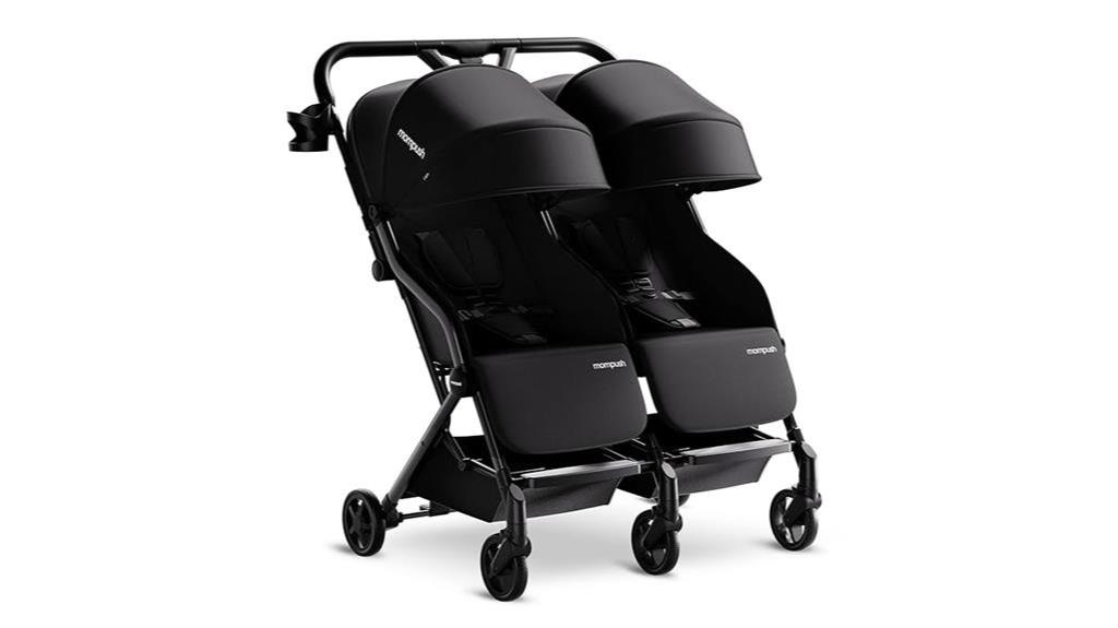 compact double stroller design