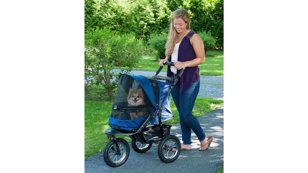 convenient no zip pet stroller