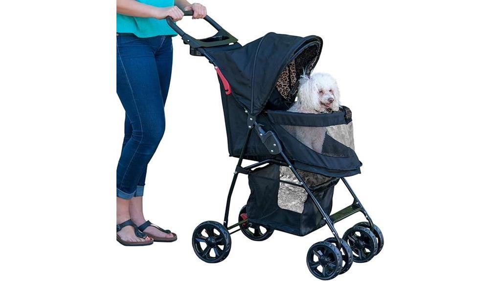 convenient pet stroller option