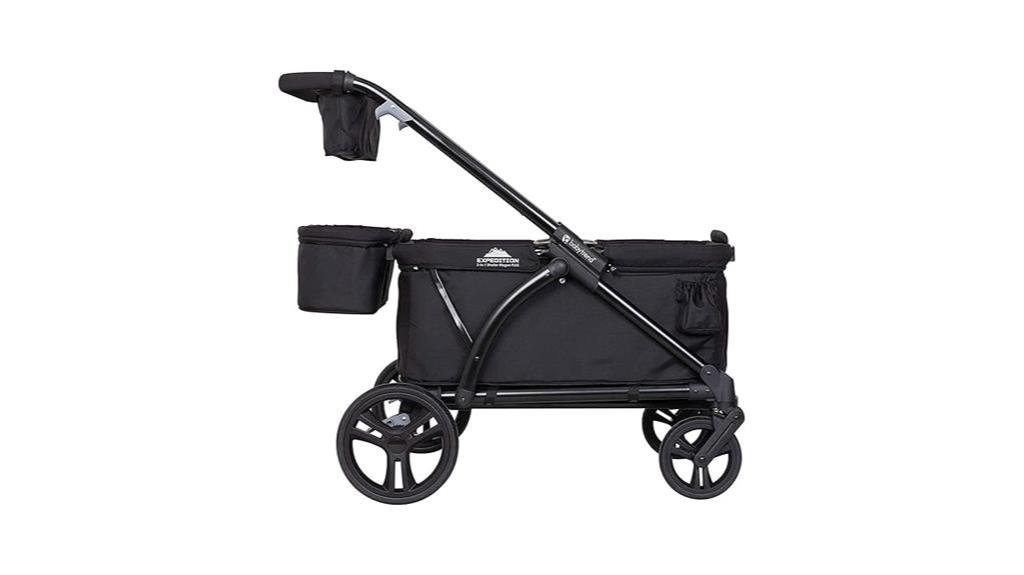 convertible stroller wagon black