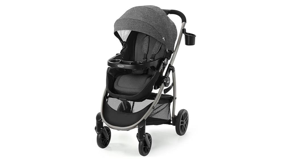 convertible stroller with recline