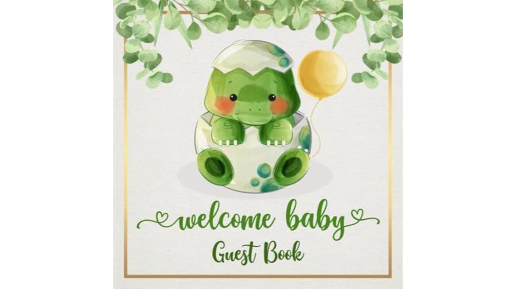 dinosaur themed baby shower keepsake