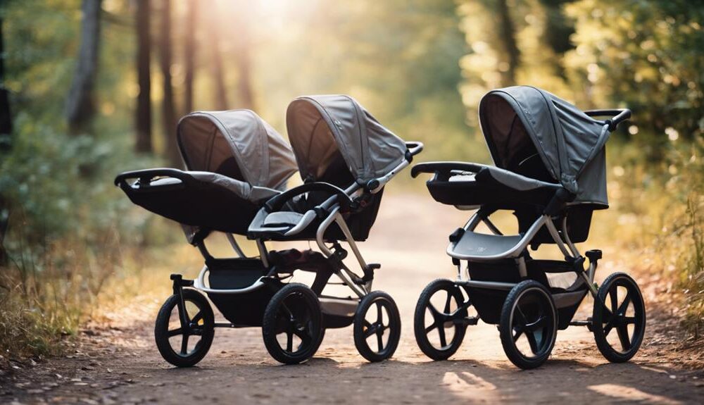 top double jogging strollers