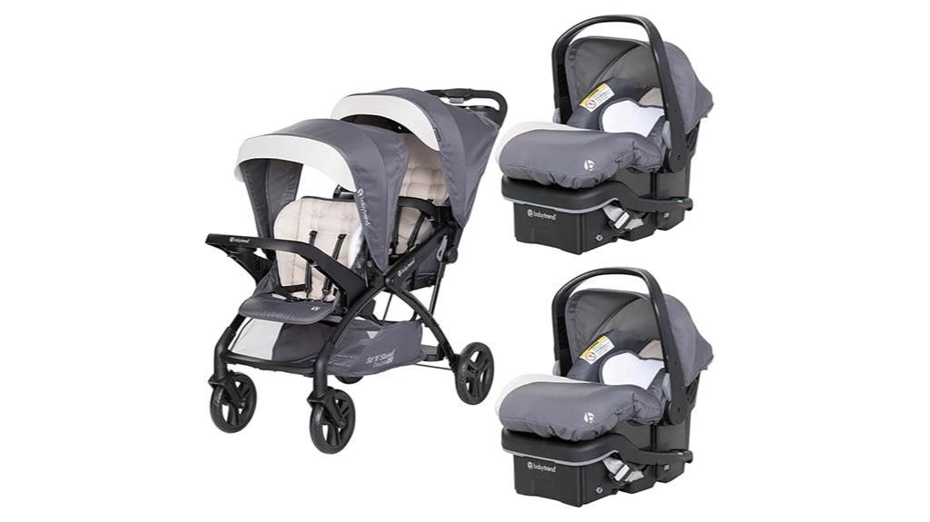 versatile double stroller set