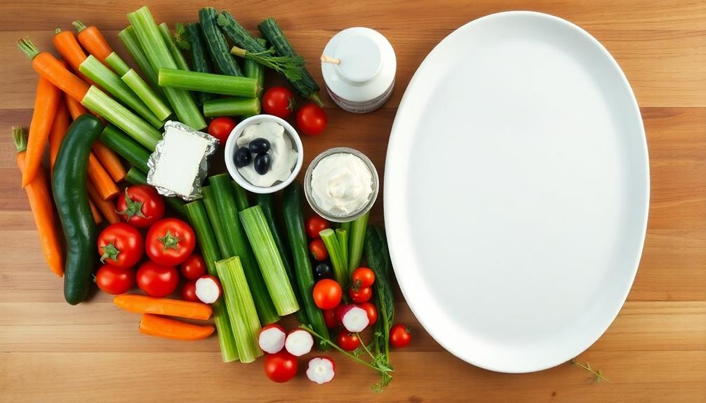 arrange insects on platter