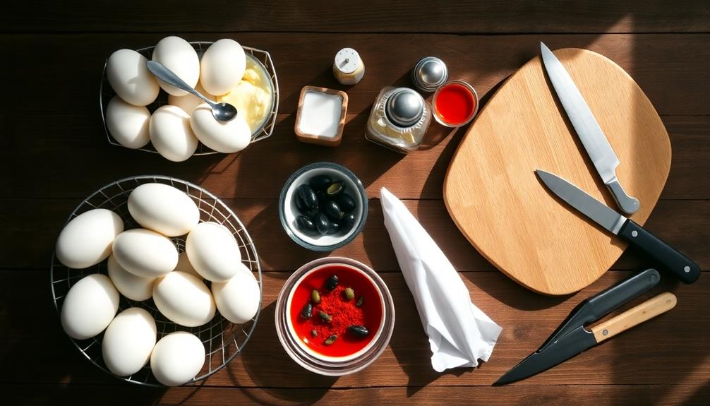 boil eggs until firm