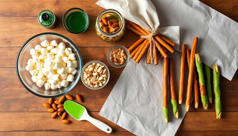 dip pretzel rods chocolate