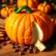 festive pumpkin shaped cheese dip