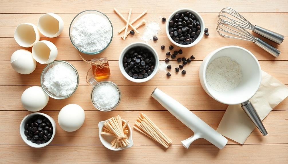 foam egg whites mixture
