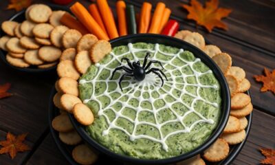 halloween themed spinach dip