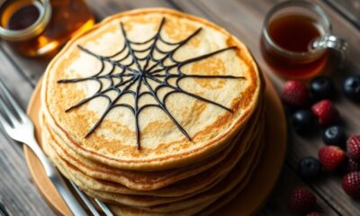 intricate pancake design technique