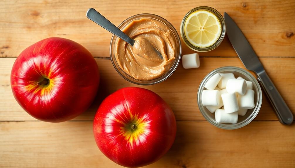 spread peanut butter slices