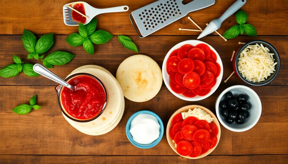spread sauce on crust