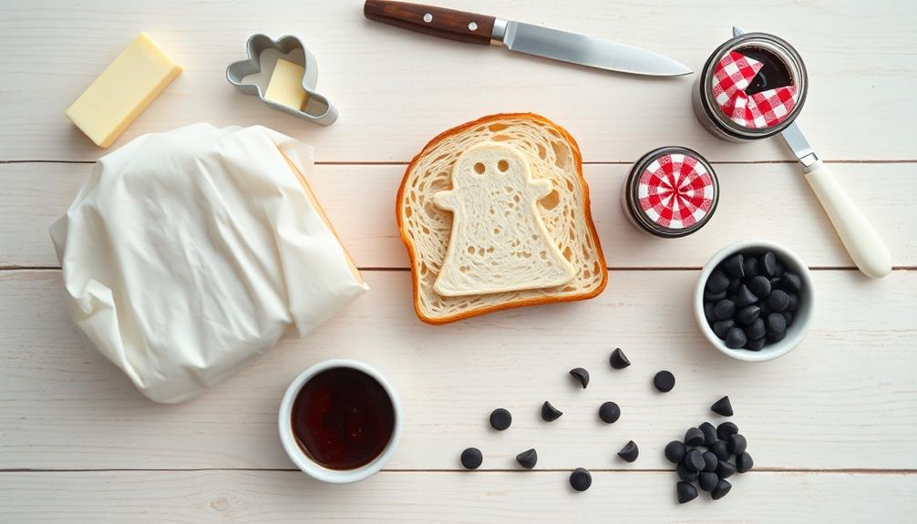 toast ghost shapes evenly