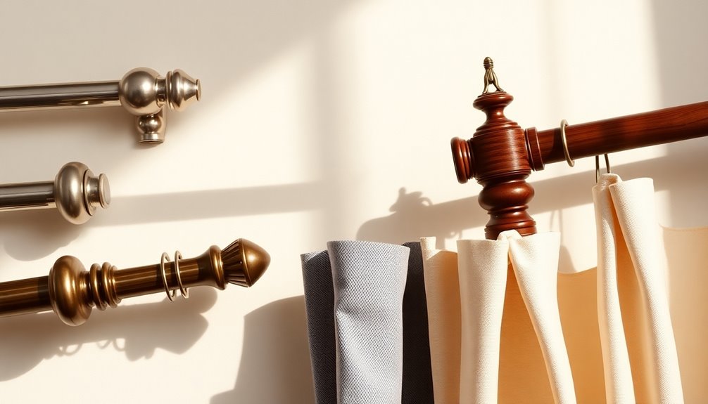 curtain rods for stylish decor