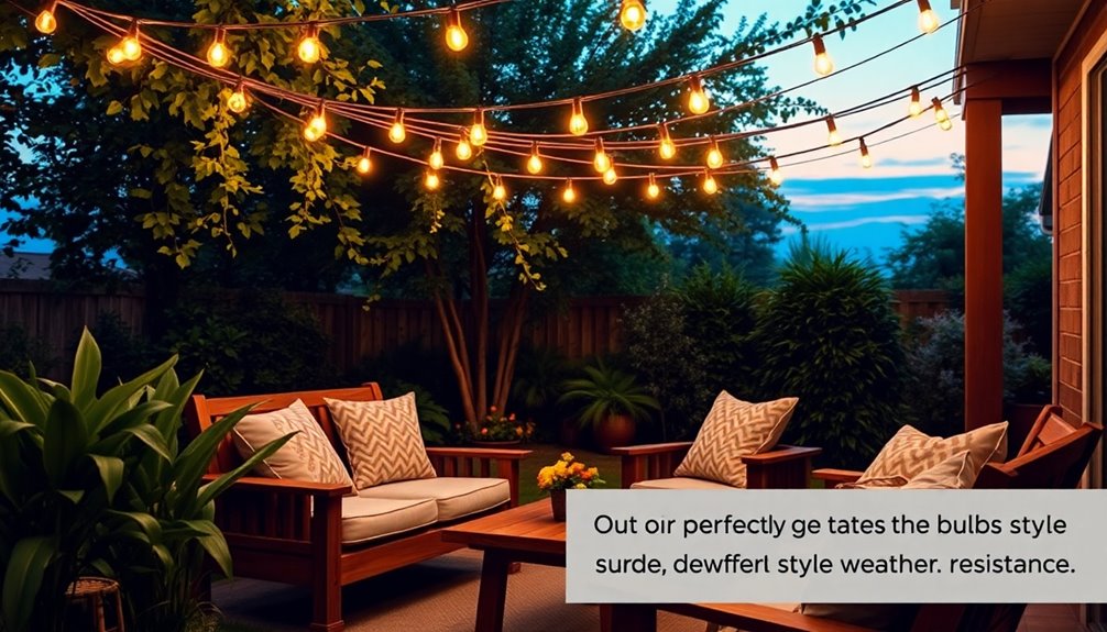 outdoor string light selection