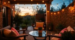 outdoor string lights ambiance
