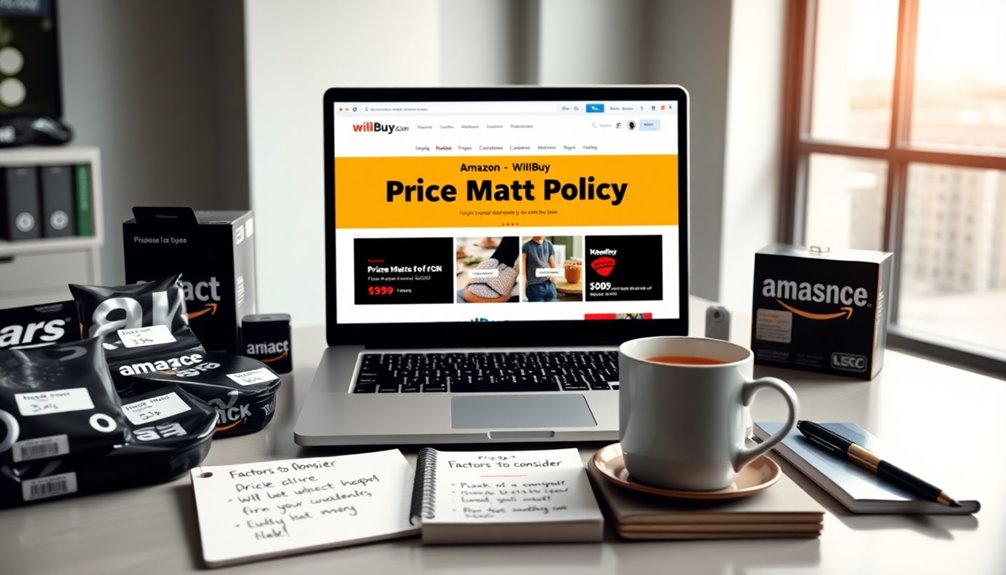 price match considerations amazon