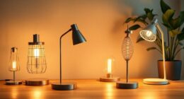 stylish and functional desk lighting