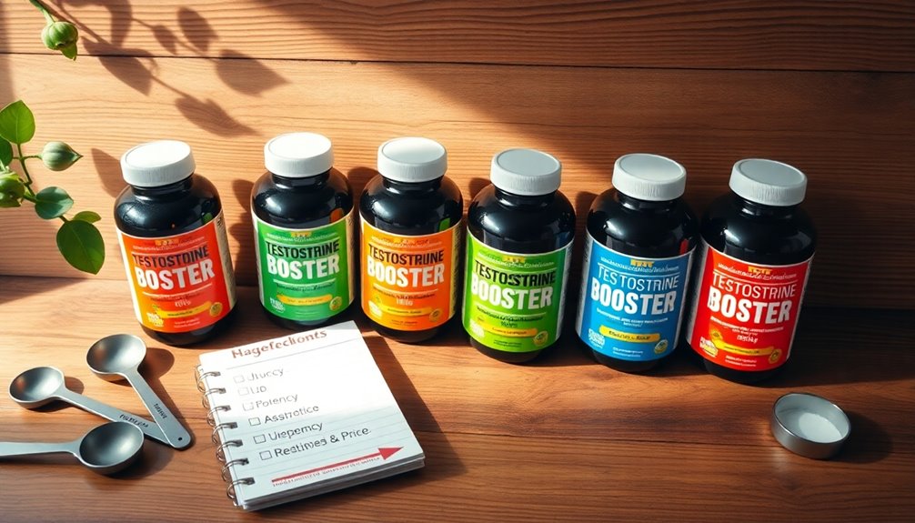 testosterone booster selection criteria