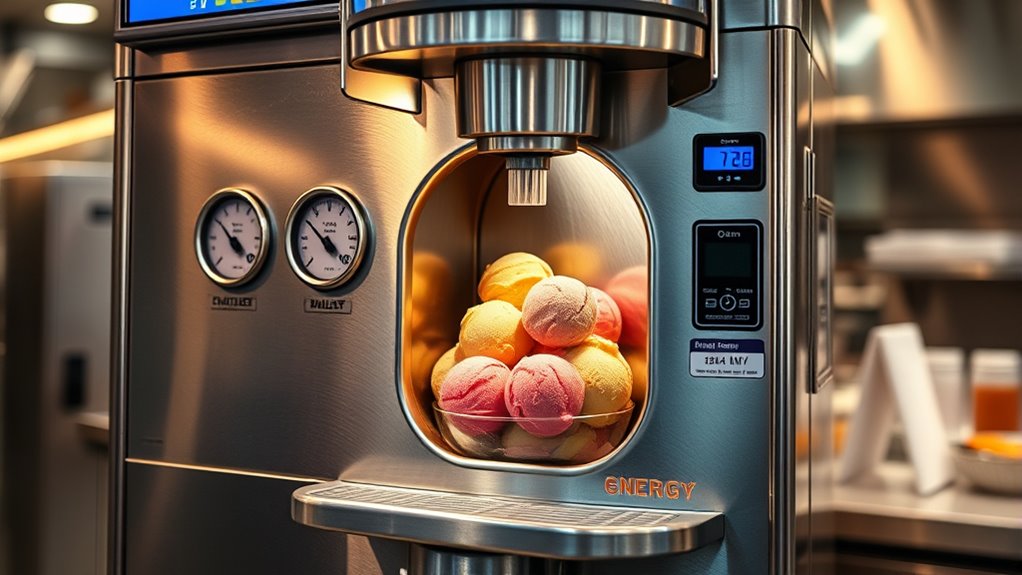 ice cream machines energy consumption