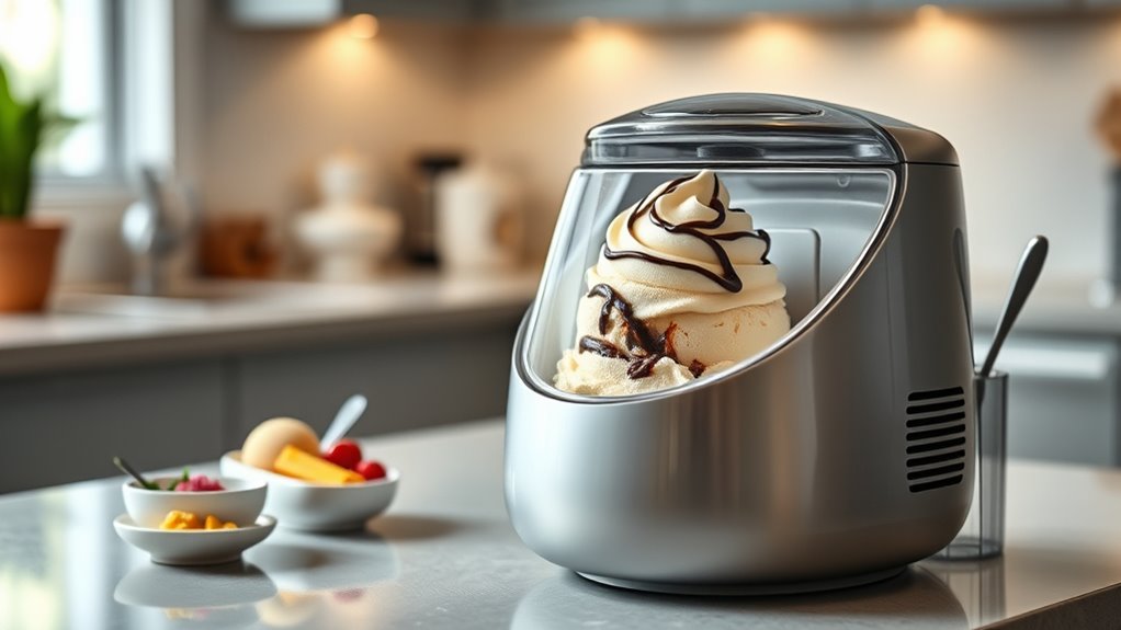 space saving portable ice cream makers