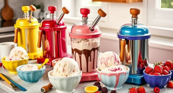 top hand crank ice cream makers