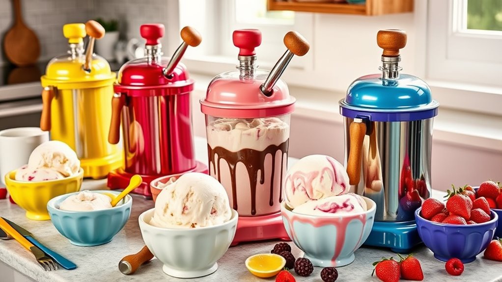 top hand crank ice cream makers