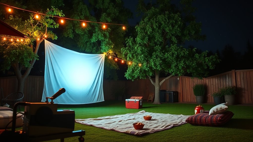 backyard projector movie tips