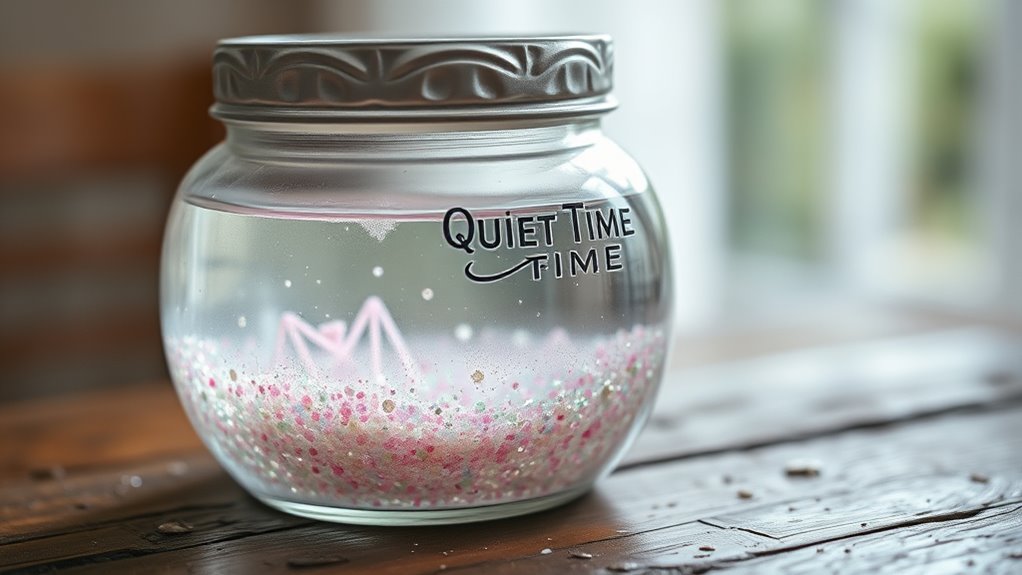 calm down with glitter