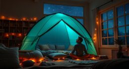 indoor camping with stories