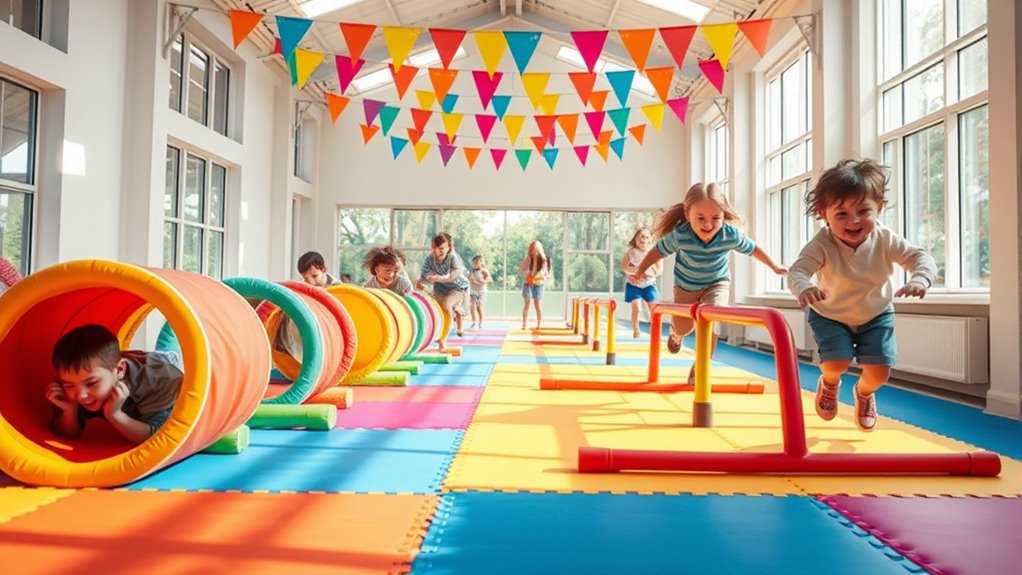 indoor obstacle course reduces screen disagreements