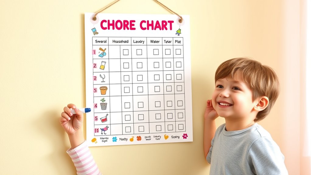 motivational kids chore planner