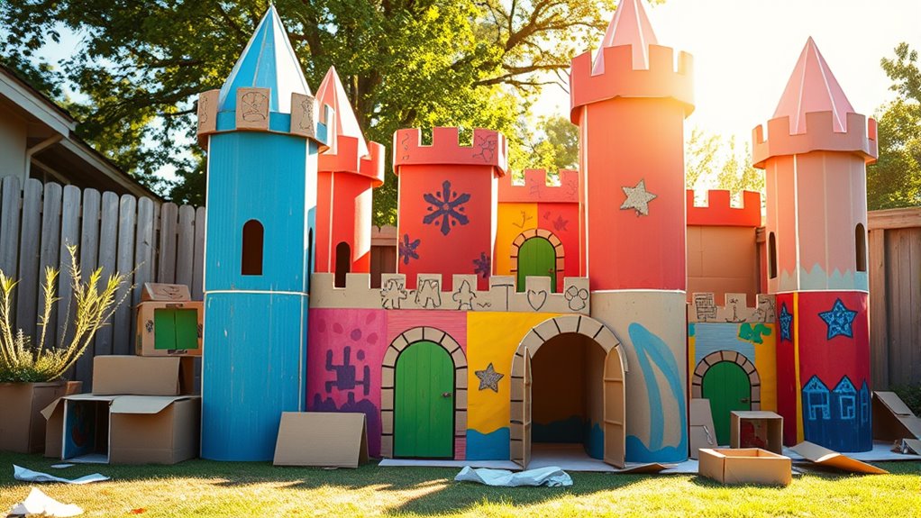 transforming boxes into castles