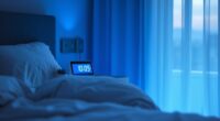 blue light alarm clocks