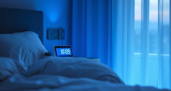 blue light alarm clocks