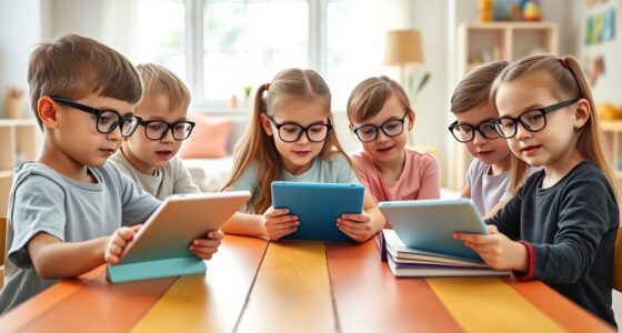 kids stylish blue light glasses