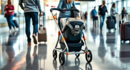top car seat travel carts