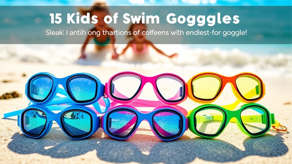 top child swim goggle features