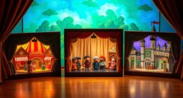 top hand puppet theater sets