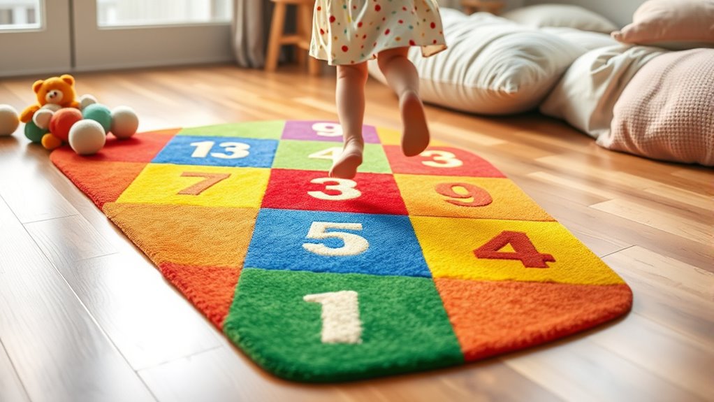 top indoor hopscotch rugs