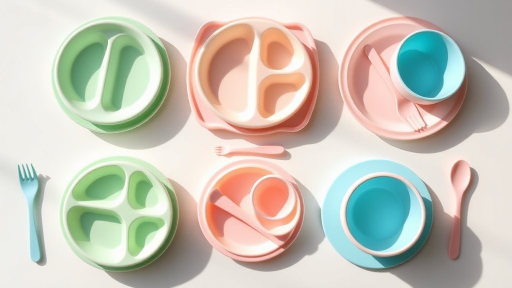 top silicone baby meal sets