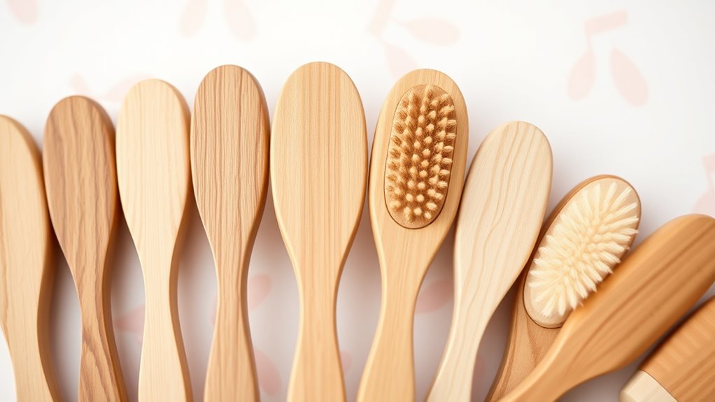 top wooden baby hair brushes