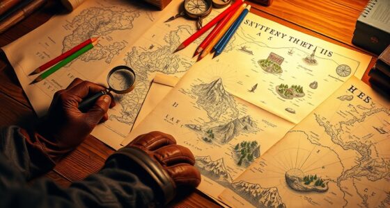 create detailed map drawings