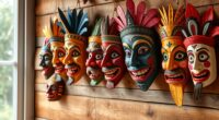creative paper mache masks