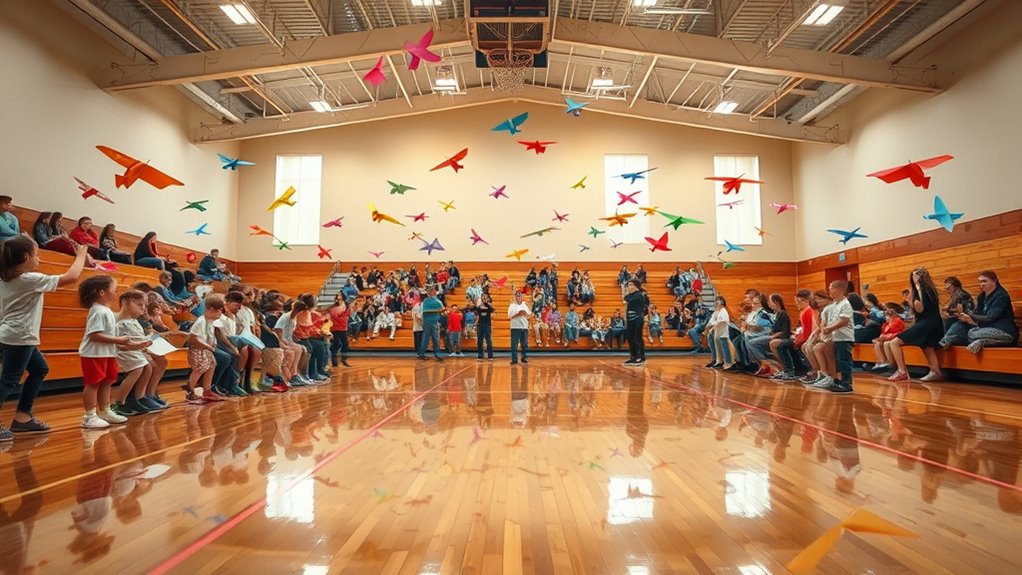 indoor paper plane competition