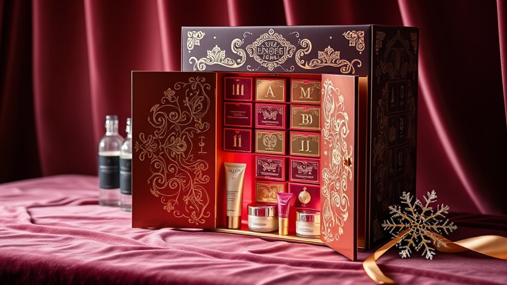 luxury beauty product selection