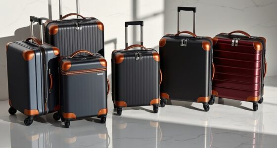 luxury durable travel luggage